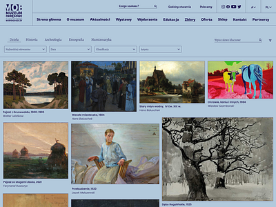 Museum website redesign concept