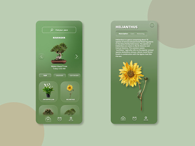 Plant App Concept aplication app concept design glassmorphism illustration mobile neumorphism plant plant app ui ui design ux ux design