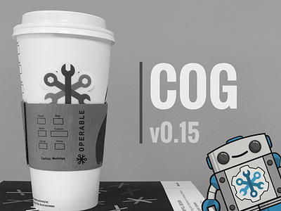 Pumpkin Spice Cog chatbot chatops coffee cup cog operable robot version