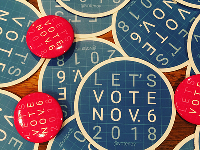 VoteNov Stickers and Buttons buttons social cause stickers vote november