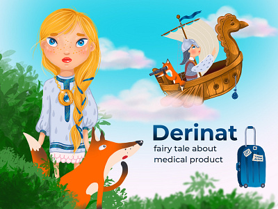 Interactive fairy tale about medical product design illustration product tales