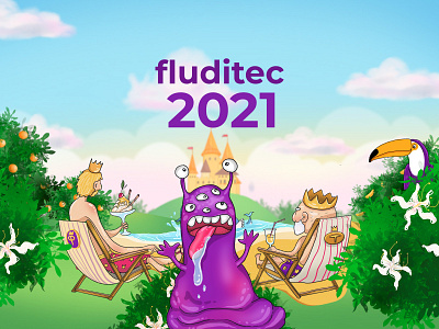 Fluditec 2020. Tale. Beginning... fairy storytelling illustration product tales web design