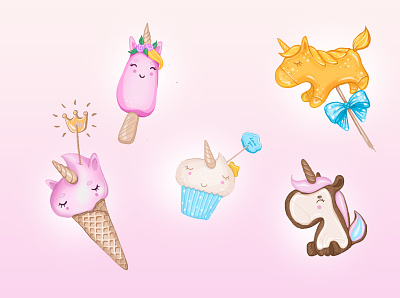 Sweet set for free cute sweets illustration set for free