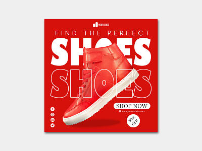 Sneaker Social Media Post adobe illustrator branding branding posts design fashion post graphic design shoes post design sneaker post social media post social media post design