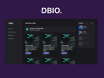 DBIO | Gaming Website