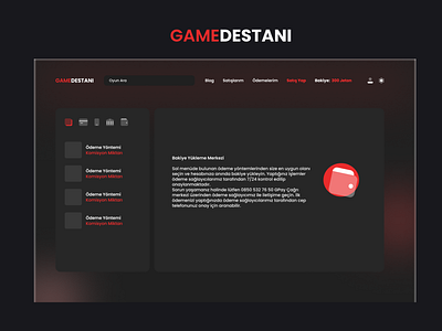 GameDestanı app design gaming graphic design ui website