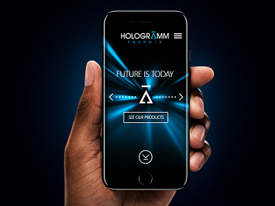 Hologramm Technik Mobile Design app design homepage interface iphone mobile ui ux