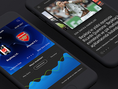 Beşiktaş JK. Application Product Ui Design app application besiktas football soccer ui ux