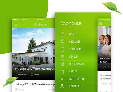 Ecohouse app design