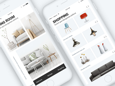 Furniture Shop Application application furniture shopping ui design ux design