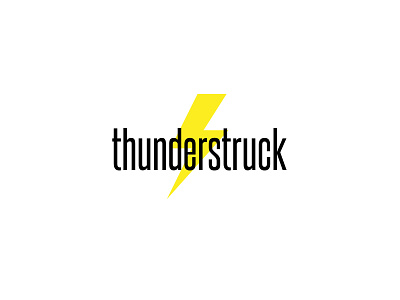 Thunderstruck - Logotype logo logotype thunder thunderstruck