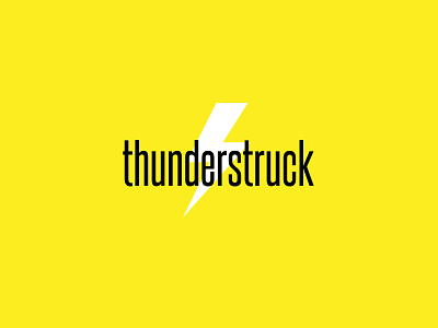 Thunderstruck - Logotype logo logotype thunder thunderstruck