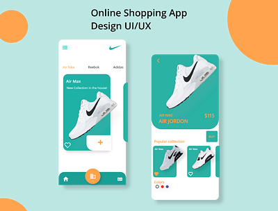 Online Shopping App app design ui ux web