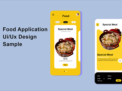 Food Application (UI/UX) design