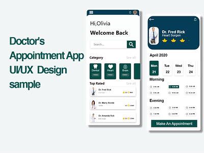 Doctor's appointment App design