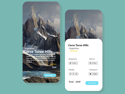 Toursit App Design