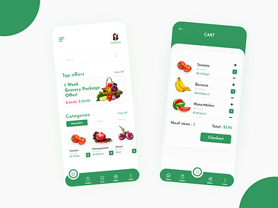 Grocery App app app design design ui ux vegetables