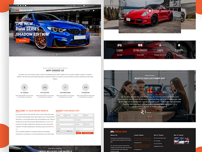 Car Buying Website / Web Landing Page app app design application automobile branding car websites cars design e commerce homepage landing page ui uiux ux web web design websites