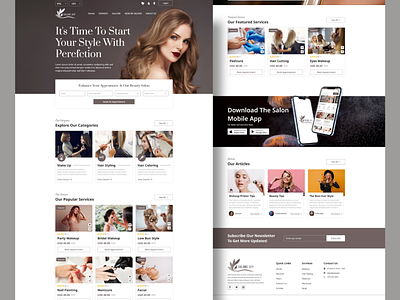 Beauty Salon Webpage/ Landing Page