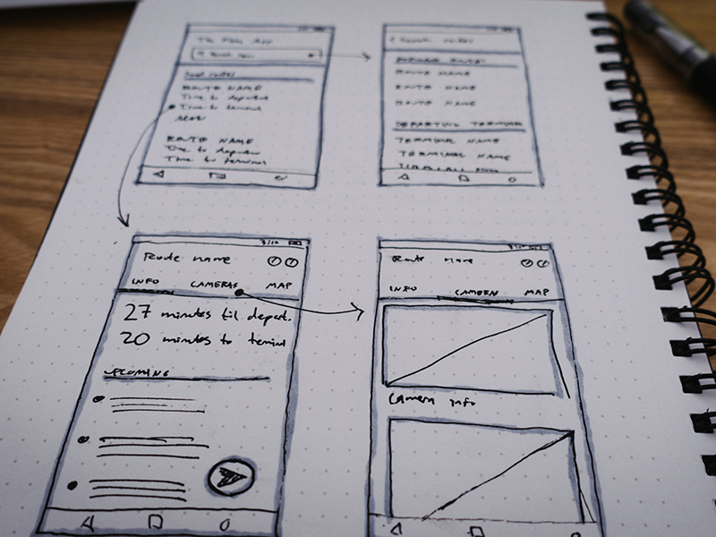 Ferry App material design update sketches by Cooper Crosby on Dribbble