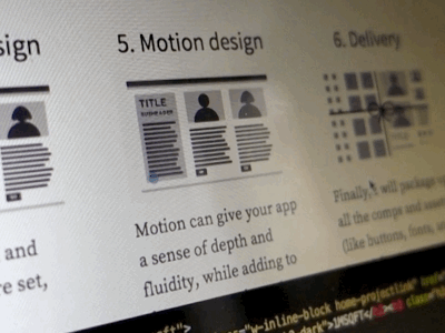 Portfolio animation animation motion motion design ui web