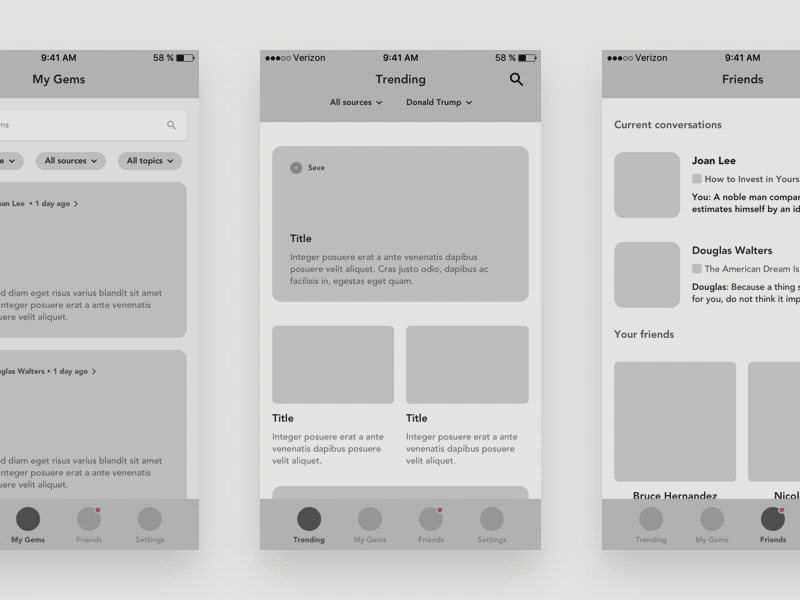 Sketch to wireframe animation drawing feed gif illustration process sketch ui ux wireframe