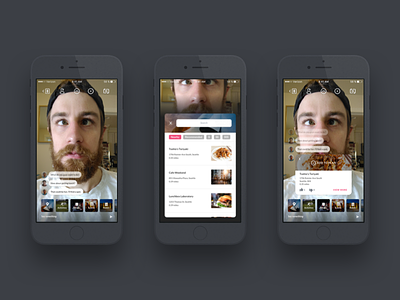 Live video collaboration & planning call chat icons ios mobile plan prototyping schedule selfie ui ux video