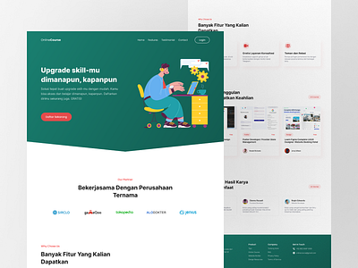 Golearn Landing Page Design