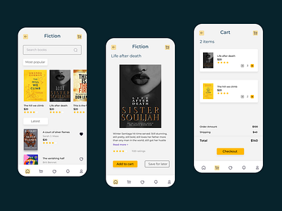 E commerce book app