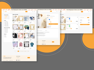 OKAY, a second hand clothing store design figma mobile product responsive uidesign uiux ux web web design website