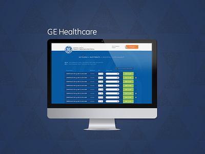 GE Healthcare – E-commerce blue ecommerce ecommerce shop ge ge healthcare graphic design healthcare hospitals shop ui design ux design