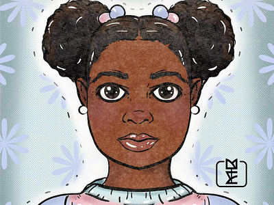 Little girl little girl pastel digital art