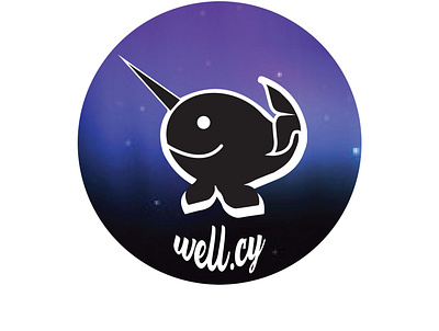 "Well.cy" brand identity bussiness logo digital illustration illustrator logo sticker whale