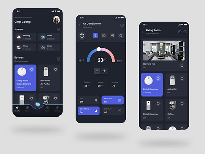 Smart Home UI App app home app mobile app smart home ui ui ux