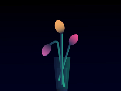 Flower Vase 2d animation animation branding digitalart flat flat design flowers illustration motion design motiongraphics vector