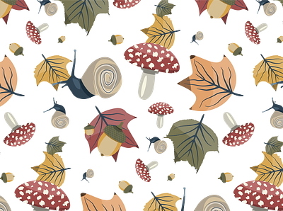 Autumn pattern autumn design illustration illustration art illustrations illustrator pattern pattern design vector