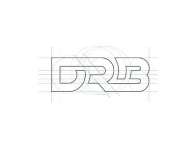 DRB brand branding drb lettering letters logo mark monogram organic