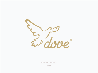 Dove bird bird logo brand branding dove dove logo flat flight flow logo typography