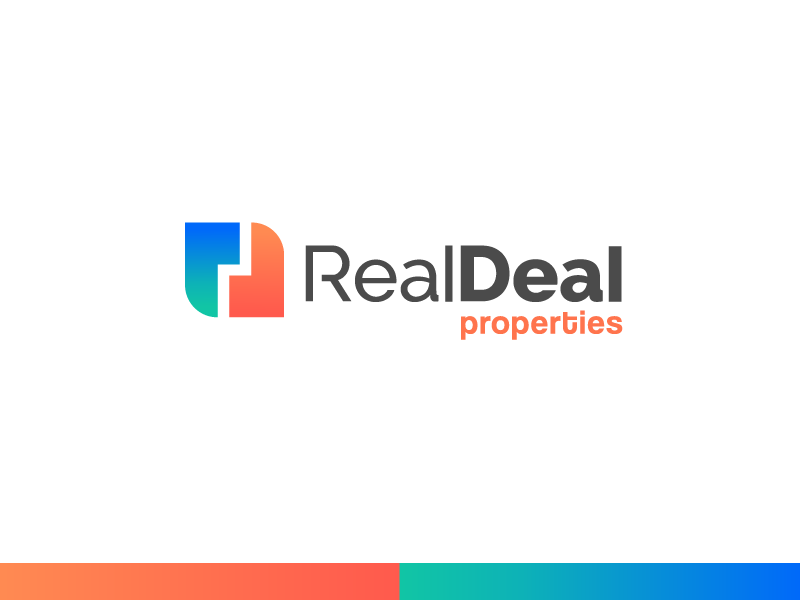 Real Deal Properties deal strong branding logo building realestate properties realdeal