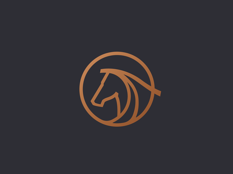 Horse Logo icon animal speed fast restaurant food italy roma company business studio logotype design head symbol identity mark strong unique icon horse brand book branding animal logo