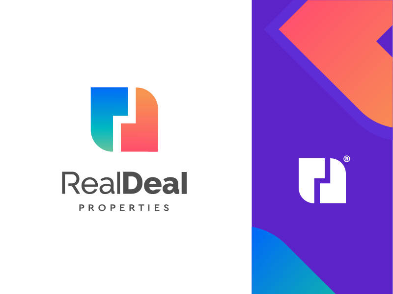 Real Deal (rd + deal + building from above) b rand book client albania identity brandbook symbol i rent studio house villa properties shop sell bay icon solid building company business design mark brand logo design identity house deal realestate realm estate building logotype work logo type realdeal properties dr rd monogram letter