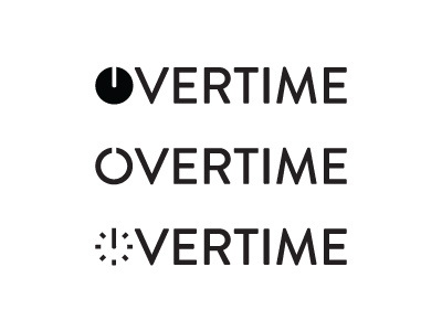 Overtime Logo branding design lettering logo type typography