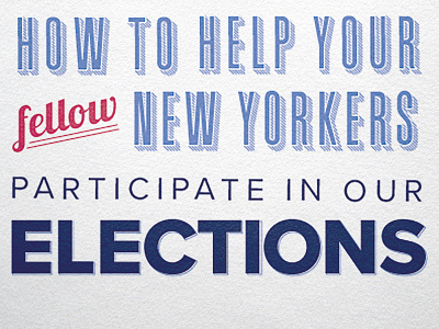NYC Votes Guide campaign guide nyc politics print typography voting