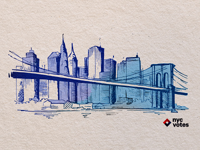 NYC in the watercolor