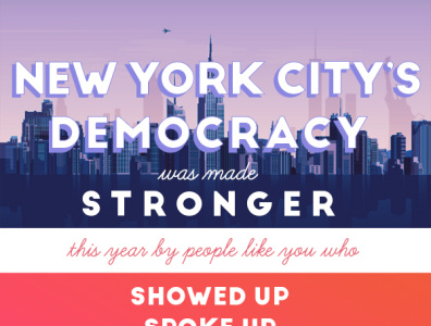NY Votes Email campaign email design illustration typography