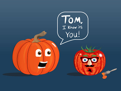 The Obvious Imposter imposter pumpkin stickermule tomato