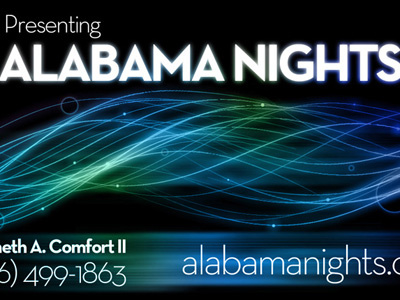 Alabama Nights Business Card brand business card