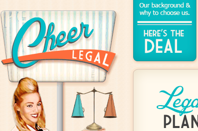 Cheer Legal - Site in Progress logo web design