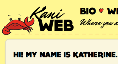 Kani Web brand logo web design