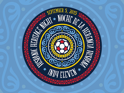 Hispanic Heritage Night Logo indianapolis indy eleven logo design nasl soccer